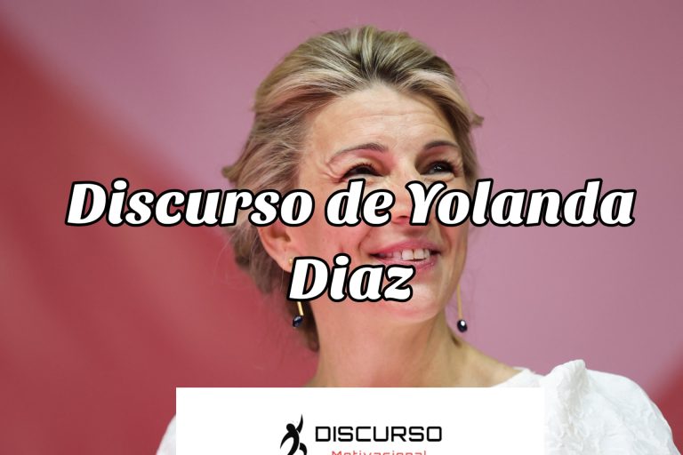 Discurso de Yolanda Diaz analizado